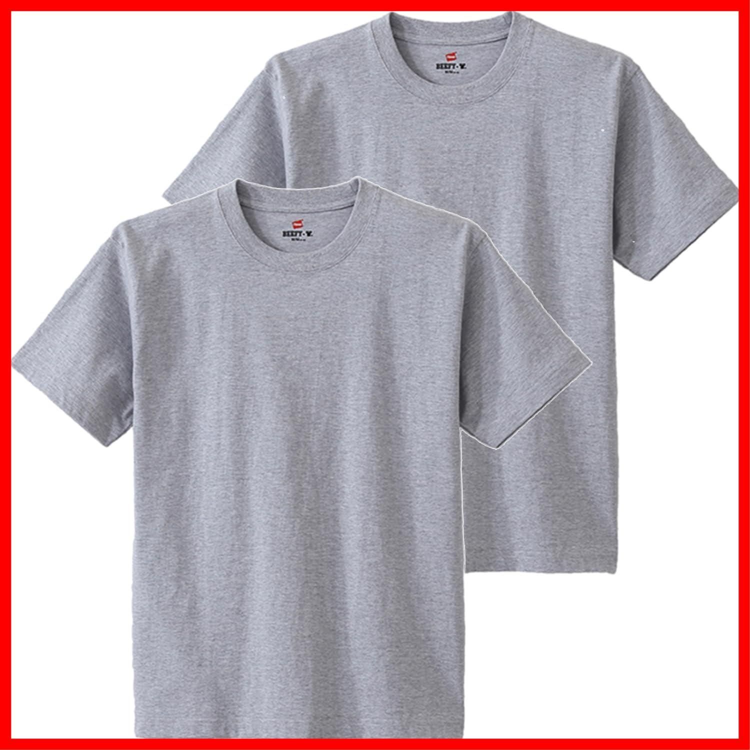 【特価商品】ビーフィー Tシャツ 半袖 丸首 2枚組 綿100% 丸胴仕様 タグレス仕様 [Hanes] 2Pビーフィー Tシャツ BEEFY-T 2枚組 綿100% 肉厚生地 丸胴仕様 タグレス仕様 ヘビーウェイトT H5180-2メンズ