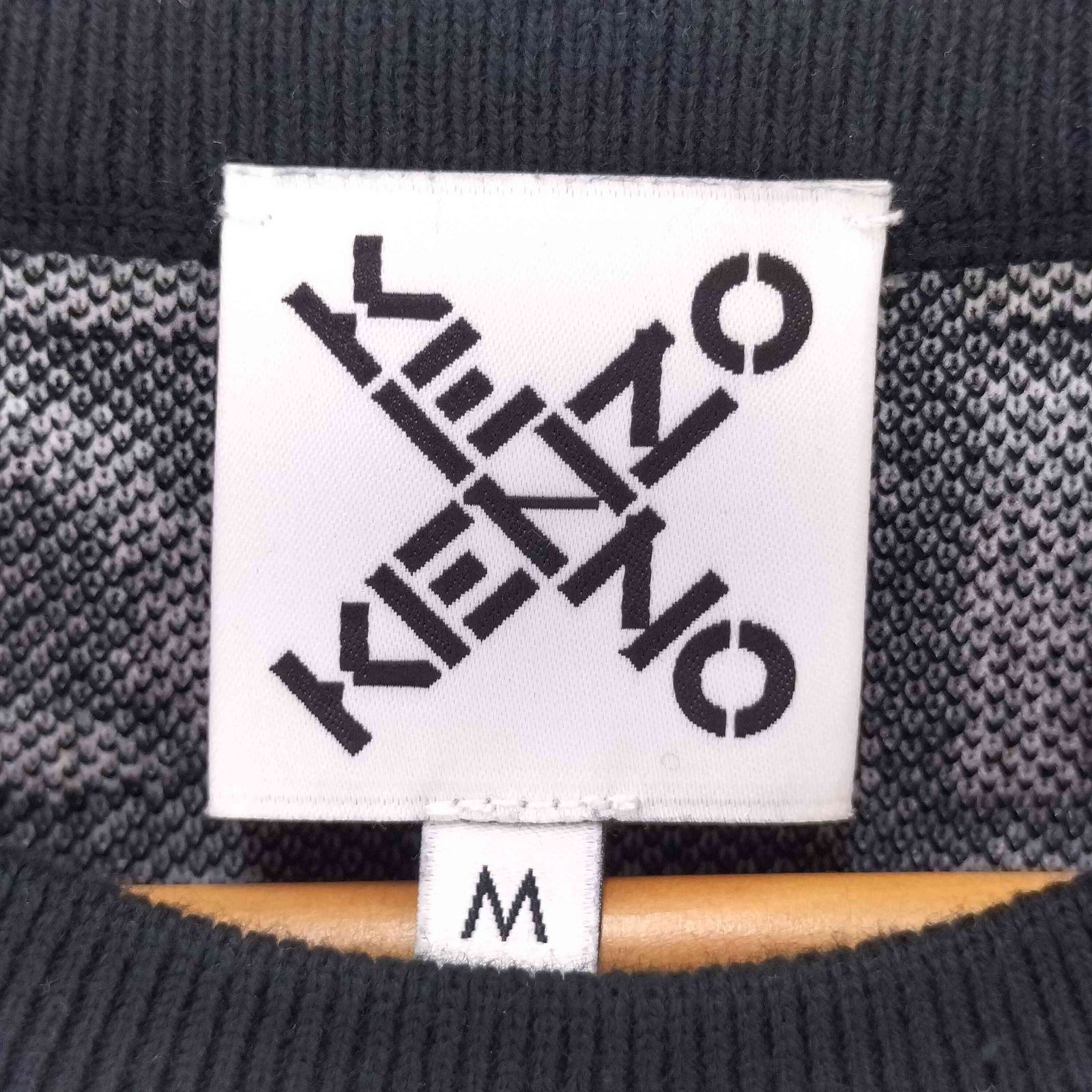 ケンゾー KENZO ブラック モノグラムセーター メンズ JPN M