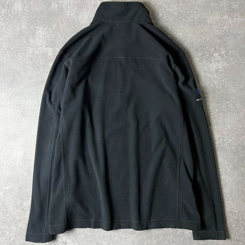 パタゴニア 長袖タッパー 黒　XL 17年製 Patagonia 企業 ロゴ 刺繍 ハーフジップ マイクロD フリース