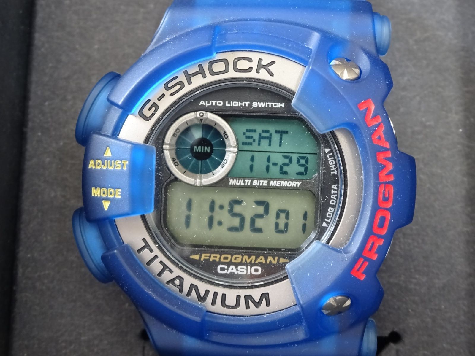 CASIO カシオ G-SHOCK Gショック DW-9900 BS-2 JF ブルースケルトン FROGMAN フロッグマン 腕時計 クリア