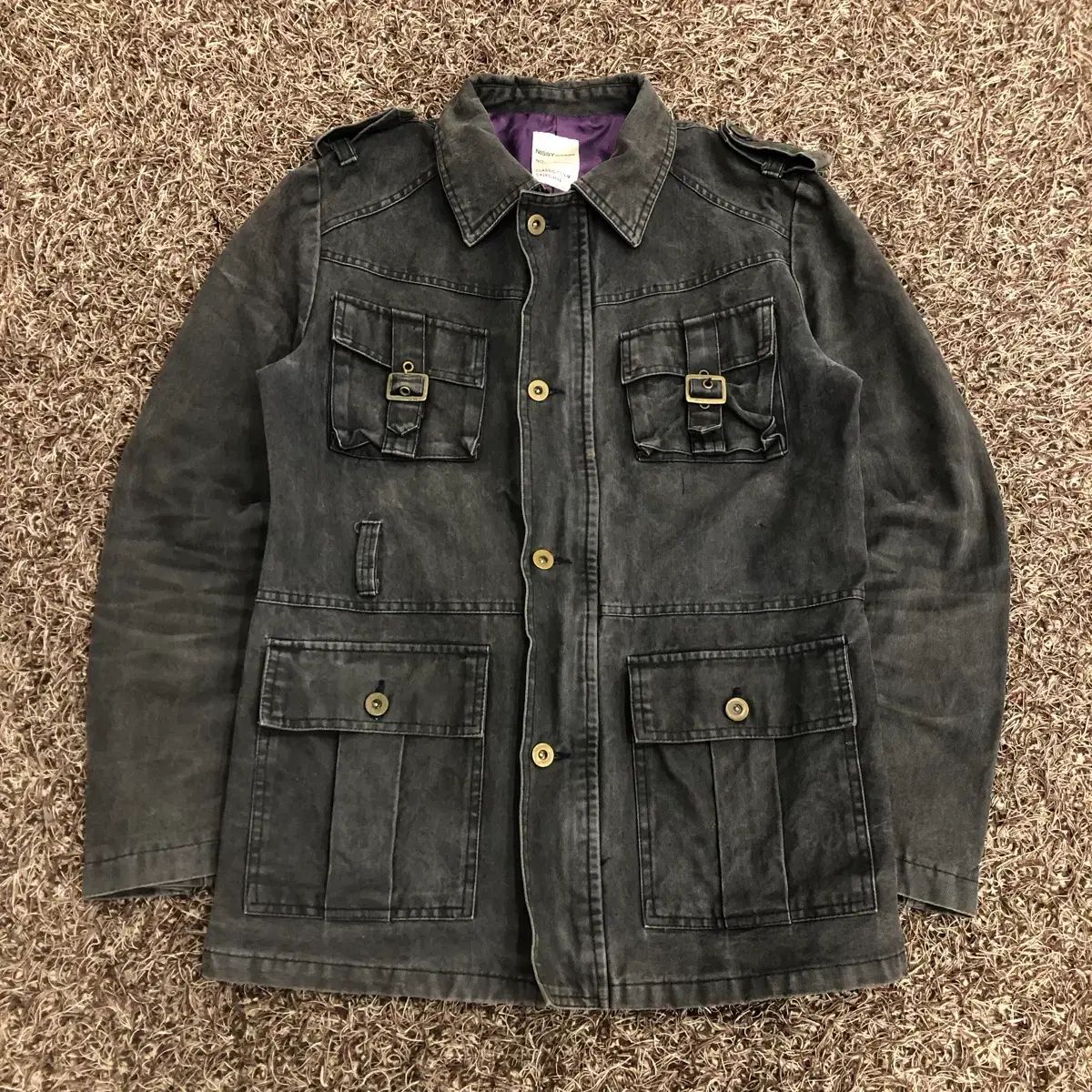 95 ヴィンテージ ユーティリティ クアッドポケット ジップアップ デニム フィールド ジャケット
