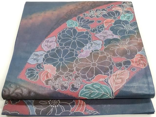 M297 染分青海辻が花　六通　正絹　袋帯　美品 平和屋着物◎六通柄袋帯 辻が花 正絹 逸品 DAAZ8675qa - メルカリ