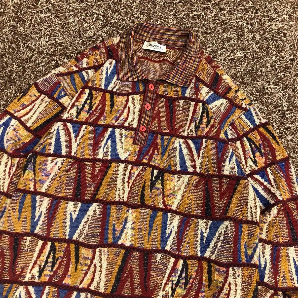 100 ミッソーニ ウール マルチCOLOR パータン ニット