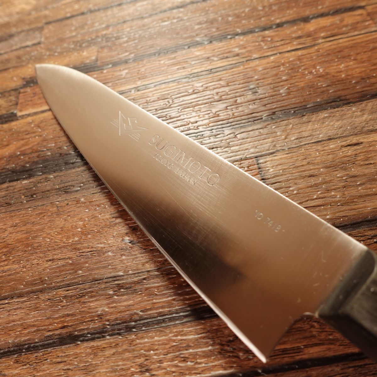 k*n様 東京　杉本　牛刀 杉本 牛刀 研ぎ済 万能包丁 東京杉本 No.7418 SUGIMOTO 使用感極小