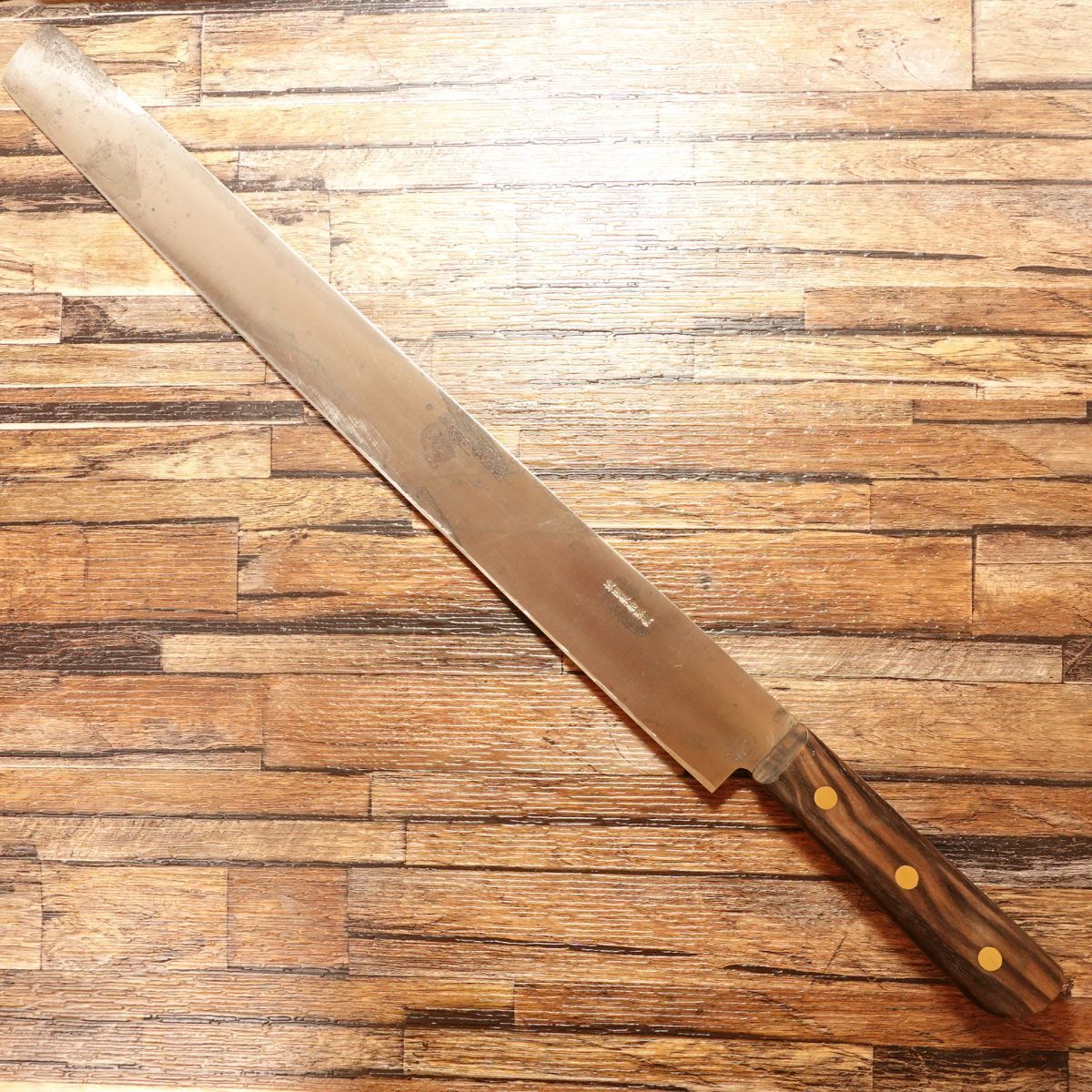 イヅツキ木屋 カステラ包丁 研ぎ済 スライサー オーストリア 特殊鋼 ローストビーフ 直刃 井筒木 390 mm