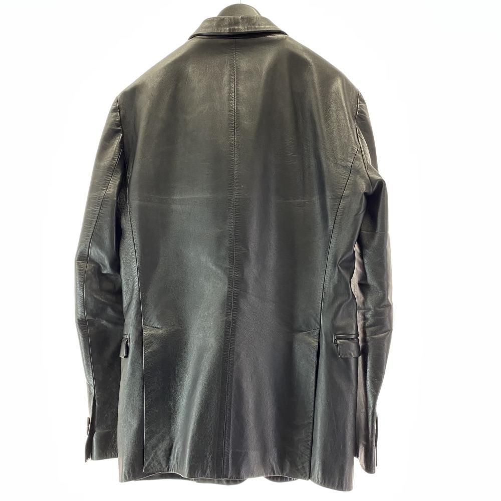 中古】LOUNGE LIZARD レザージャケット 馬革 ブラック サイズ1