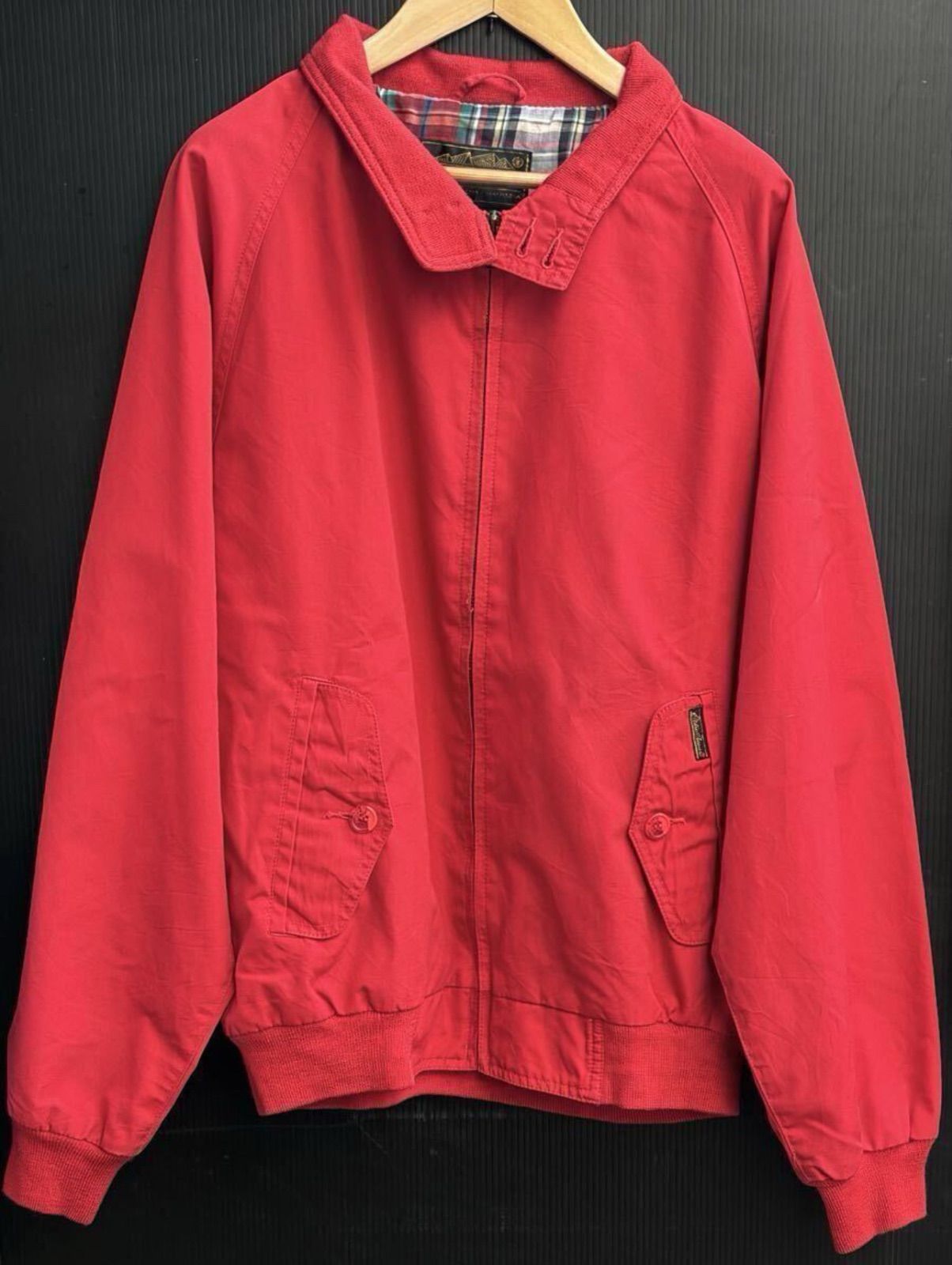 80s - 90s Eddie Bauer 黒タグ 赤 エディーバウアー スイングトップ 