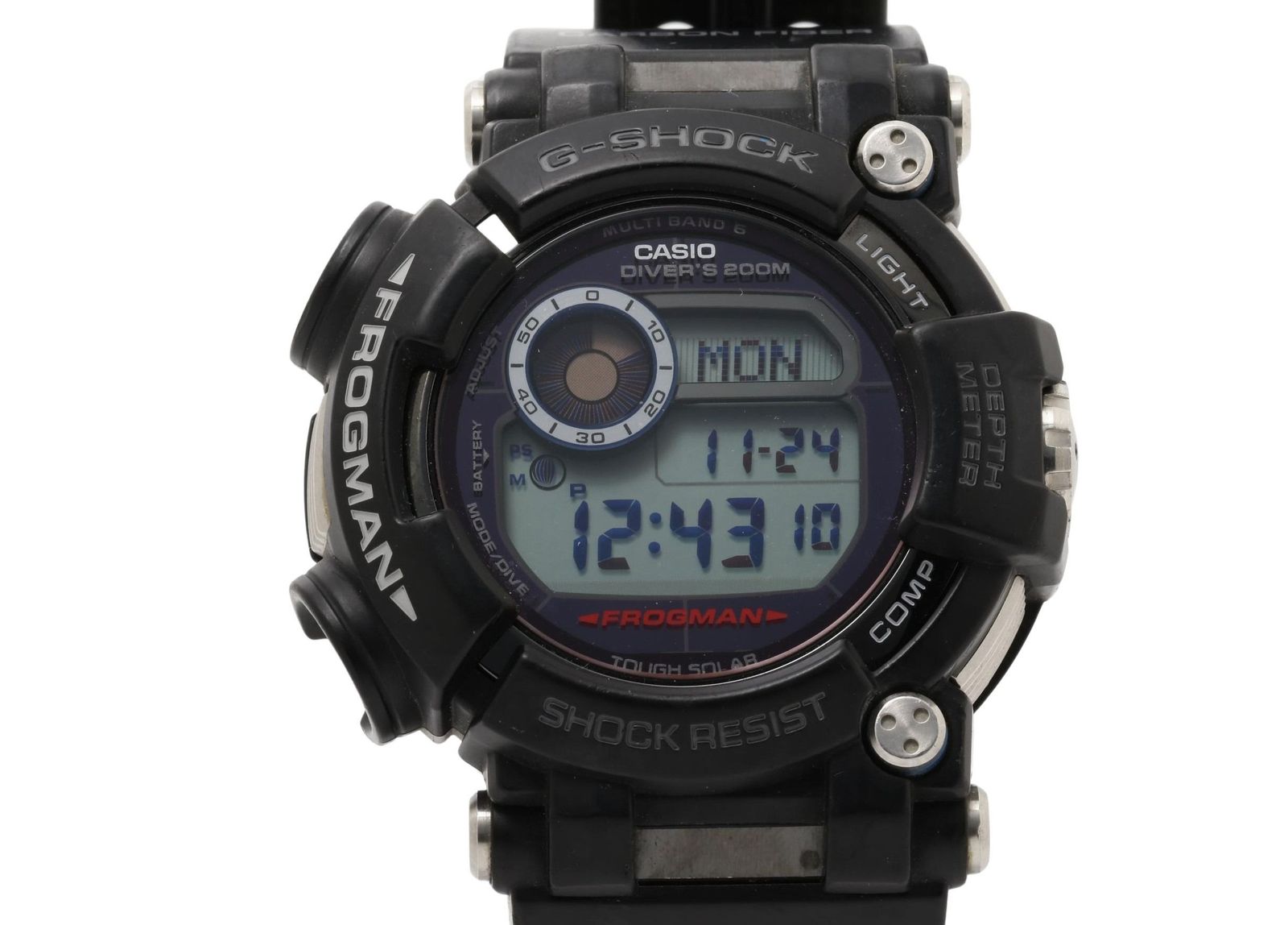 CASIO カシオ 時計 GSHOCK MASTER OF G SEA FROGMAN ブラック 樹脂 ステンレススチール メンズ デジタル