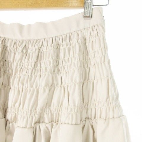 アンスリード UN3D. SATIN SHIRING SK ロングスカート フレア 光沢