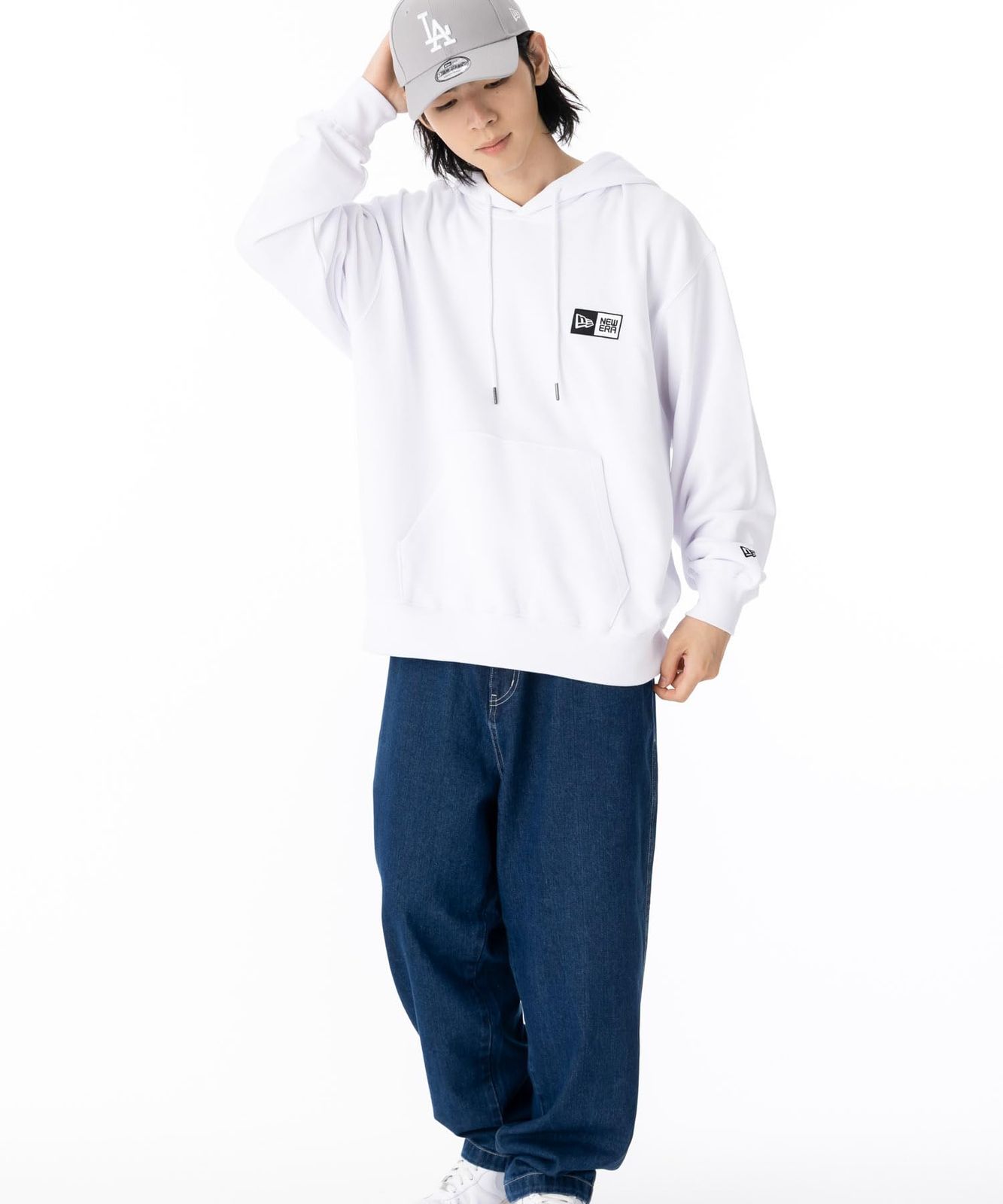  ニューエラ スウェットパーカー ボックスロゴ ONBSPOTZ別注 Oversized Sweat Pullover Hoodie Big Flag Logo その他 文房具 事務用品