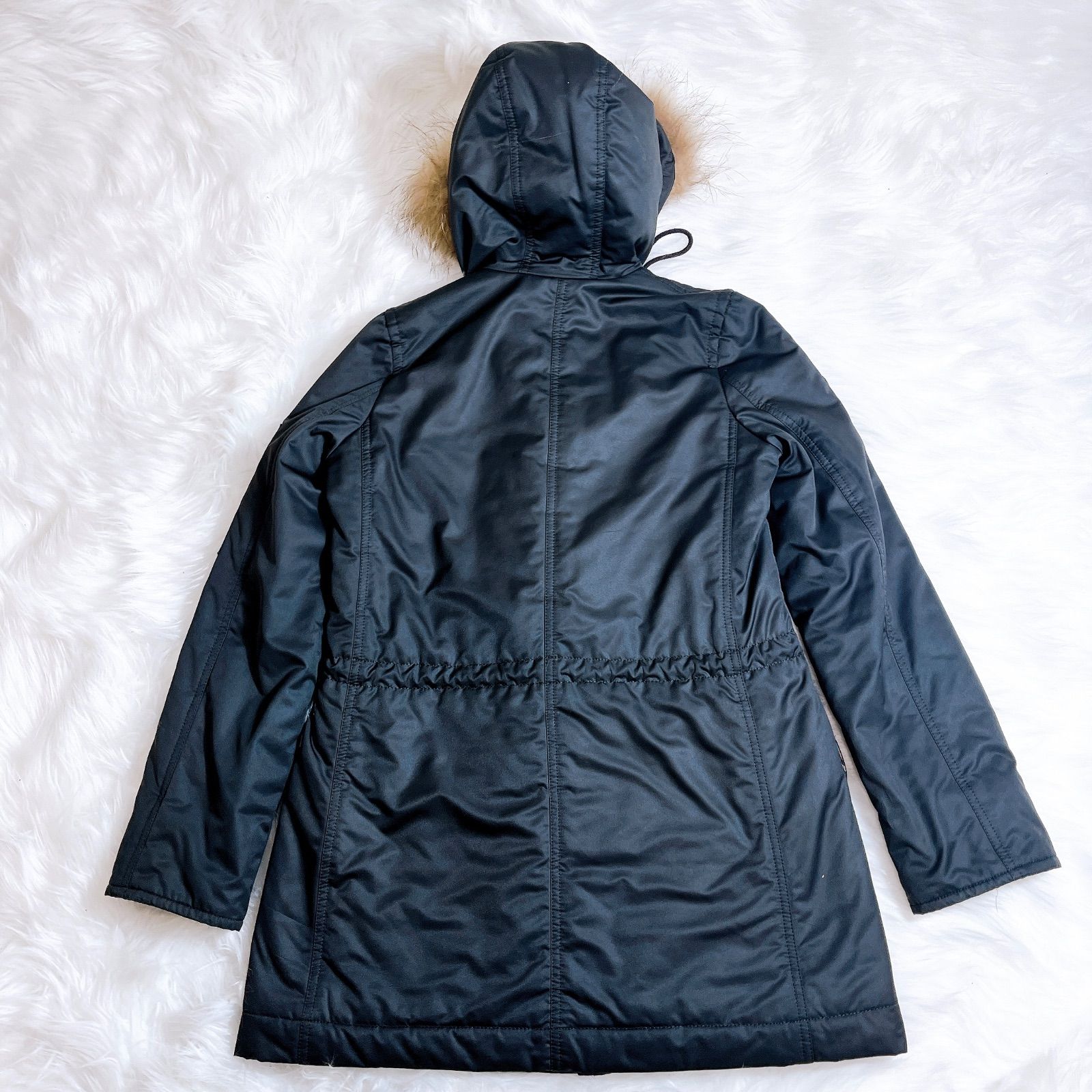 バーバリーブルーレーベル 2way エンブレム 中わたダウンコート ノバ