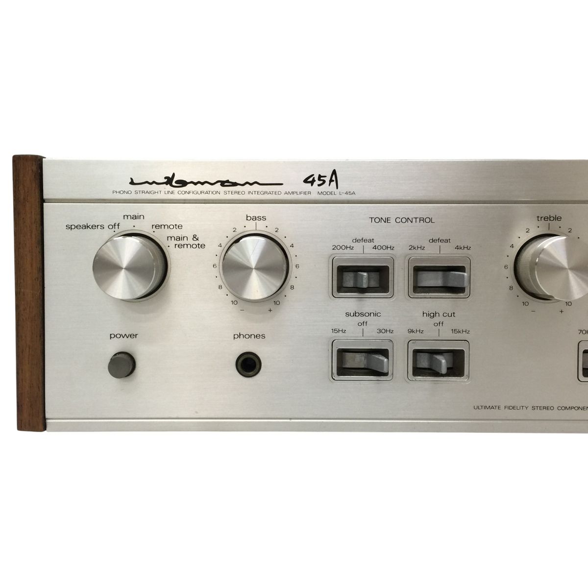 LUXMAN 　プリメインアンプ 　L-45A LUXMAN L-45A プリメインアンプ オーディオ 音響 ラックスマン 音響