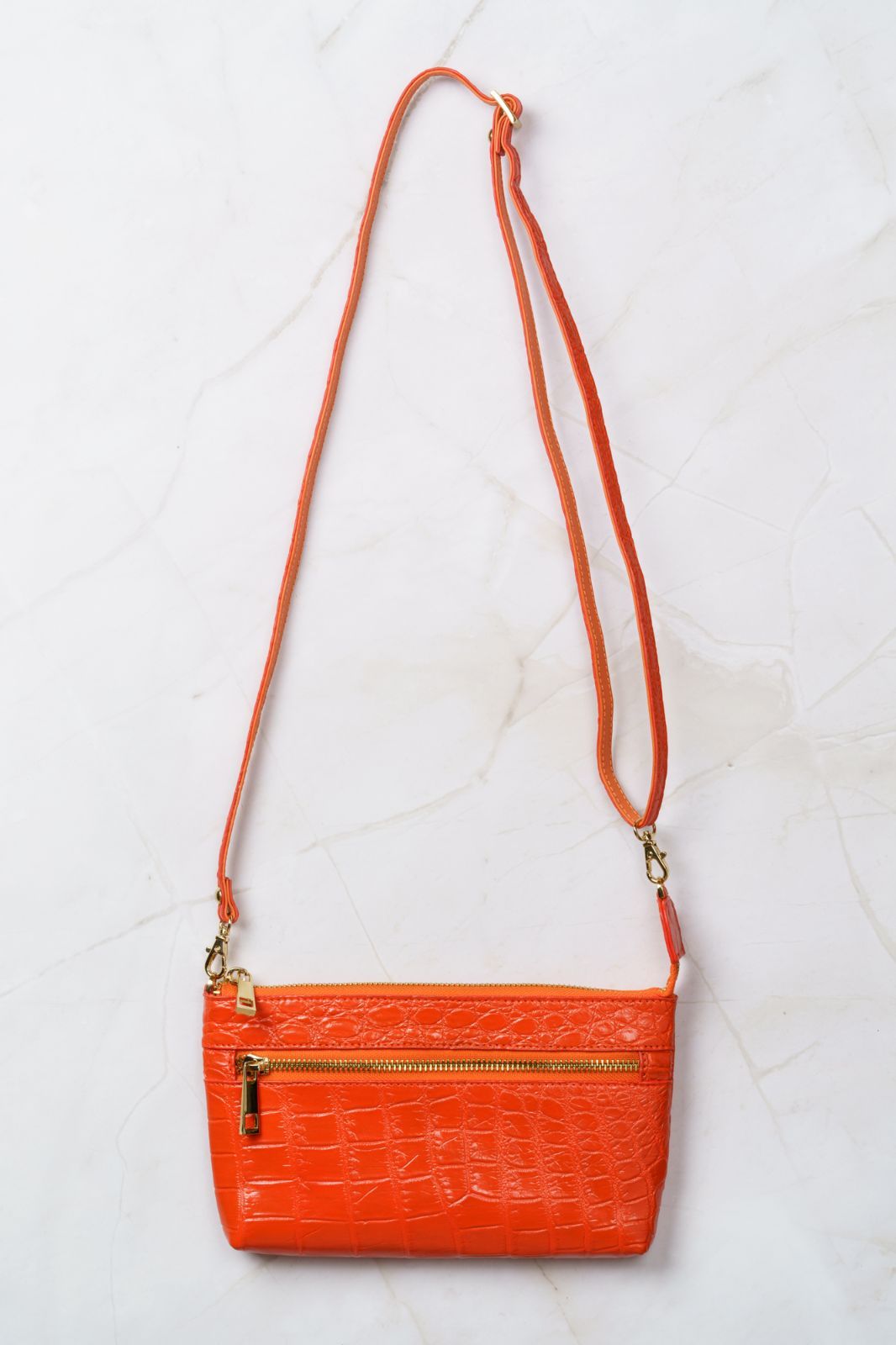 リアルクロコダイル 革クラッチバッグ