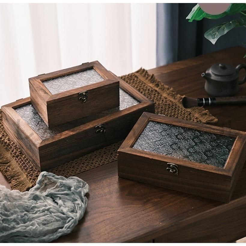 新品?未使用】 ウッドボックス 木製 小物入れ 木箱 アクセサリーケース