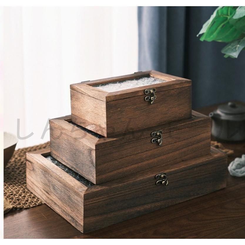 新品?未使用】 ウッドボックス 木製 小物入れ 木箱 アクセサリーケース