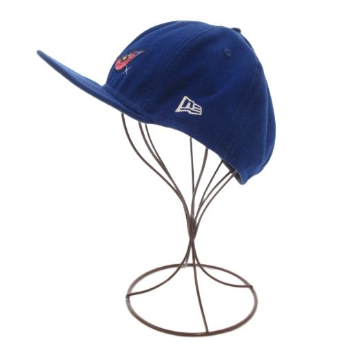 【中古】ニューエラ NEW ERA ×Supreme シュプリーム 21AW キャップ 帽子 ロゴ 刺繍 青 ブルー /AE ■GY18 メンズ ニューエラ NEW ERA ×Supreme シュプリーム 21AW キャップ 帽子 ロゴ