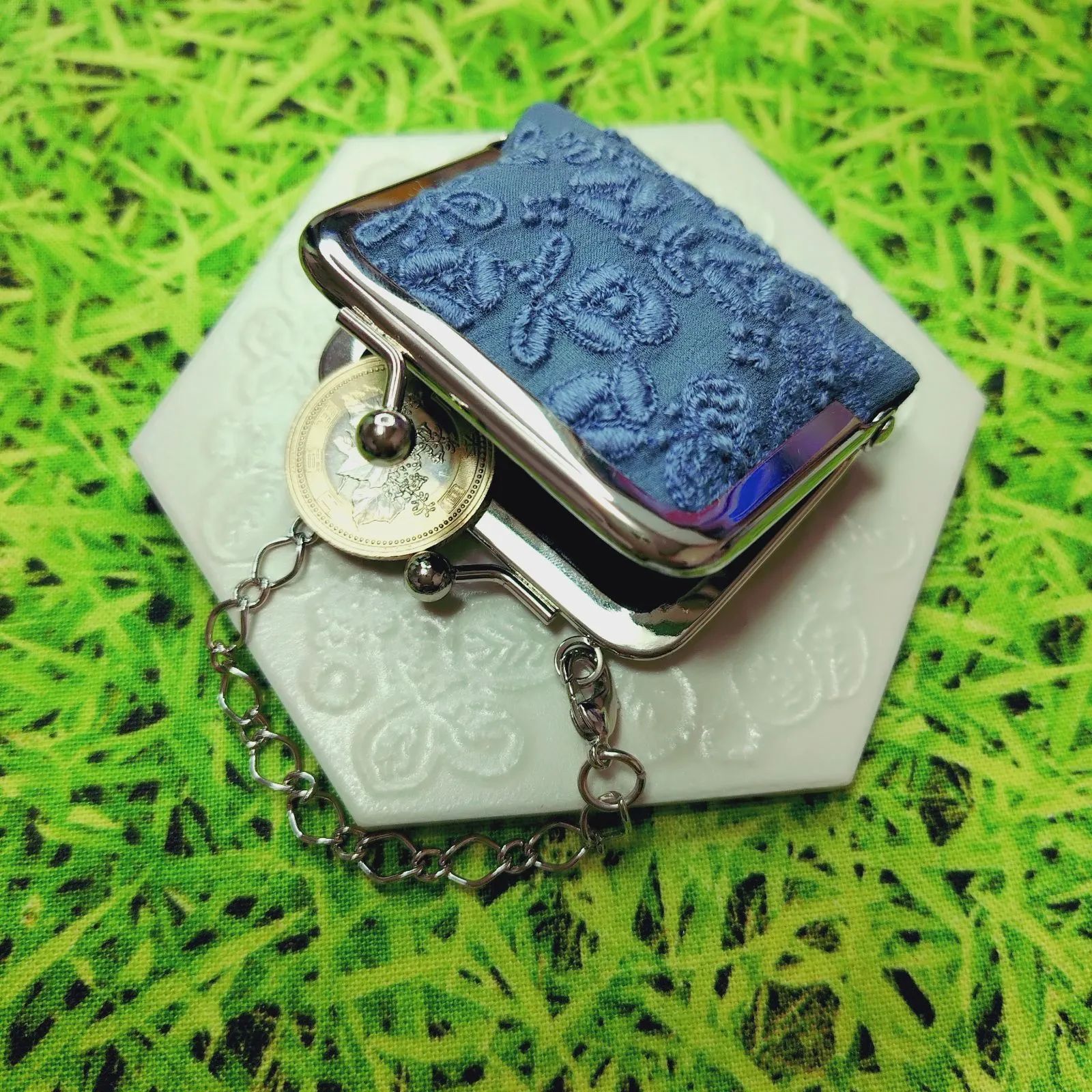 ミナペルホネン✨flower cake フラワーケイク✨がま口 コインケース