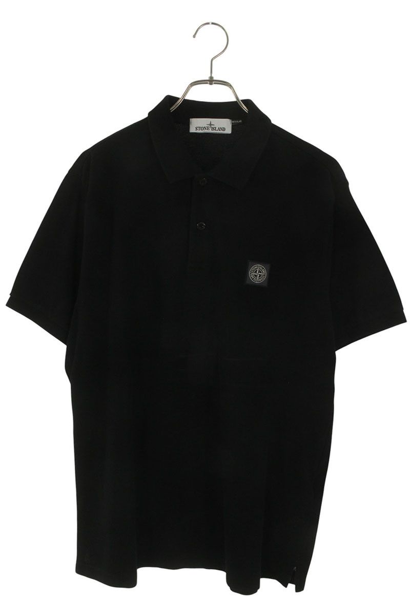 ストーンアイランド 101522R39 ロゴワッペン半袖ポロシャツ メンズ XL