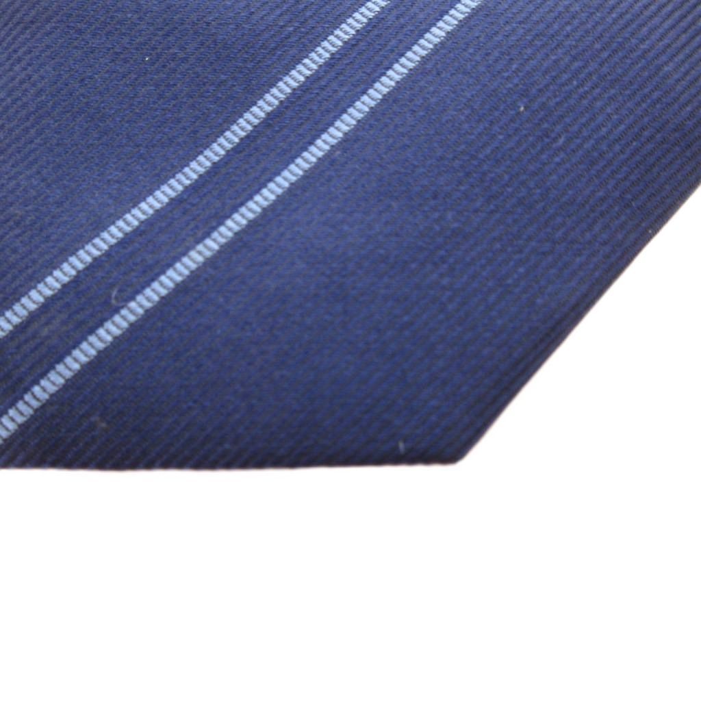 【中古】ダンヒル dunhill 美品 ネクタイ レギュラータイ ライン ロゴ シルク 紺 ネイビー /AE ■GY47 メンズ ダンヒル dunhill 美品 ネクタイ レギュラータイ ライン ロゴ シルク