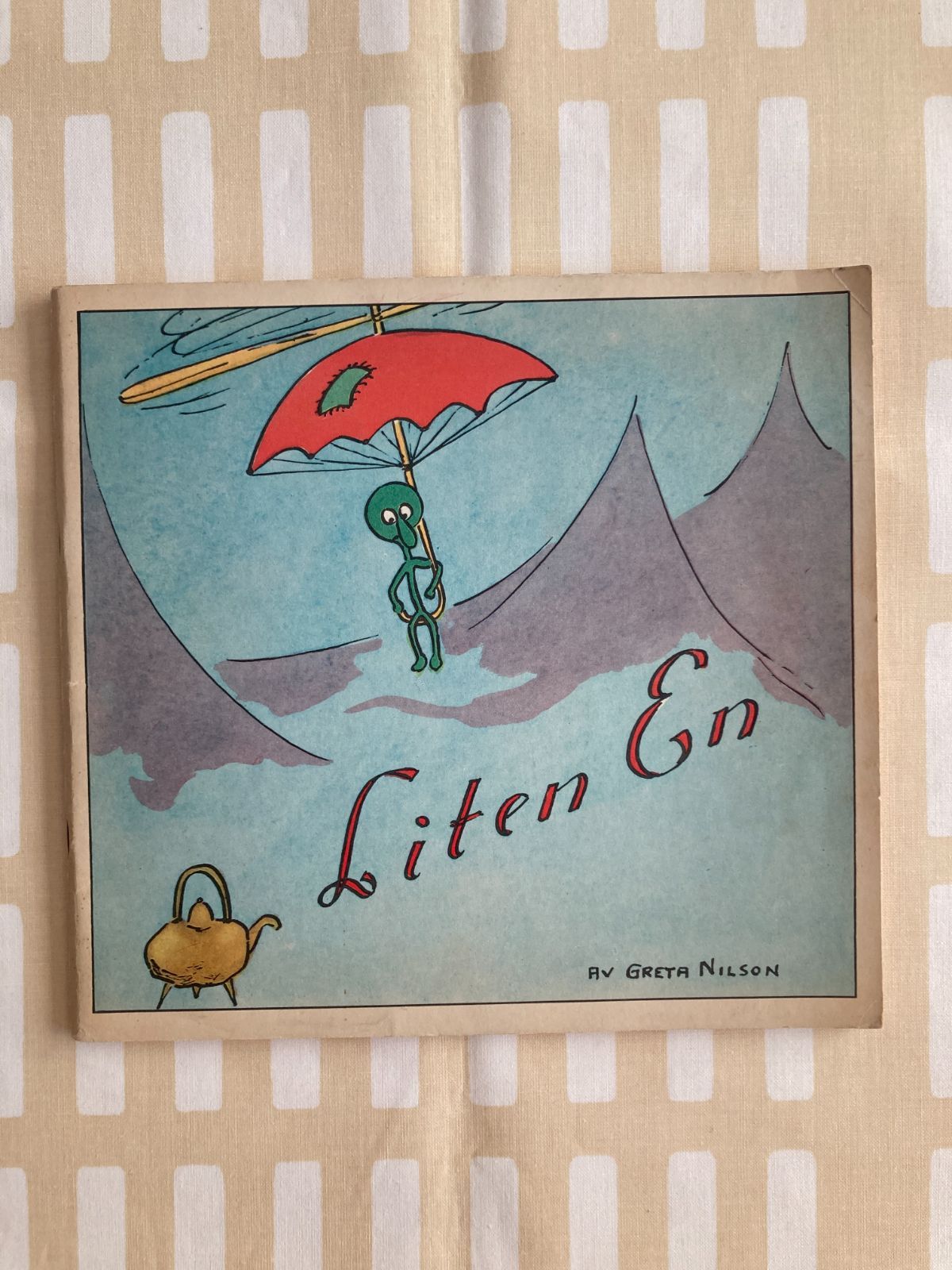 北欧 LITEN EN 天狗 宇宙人 破れ傘 スウェーデン リソグラフィー リトグラフ