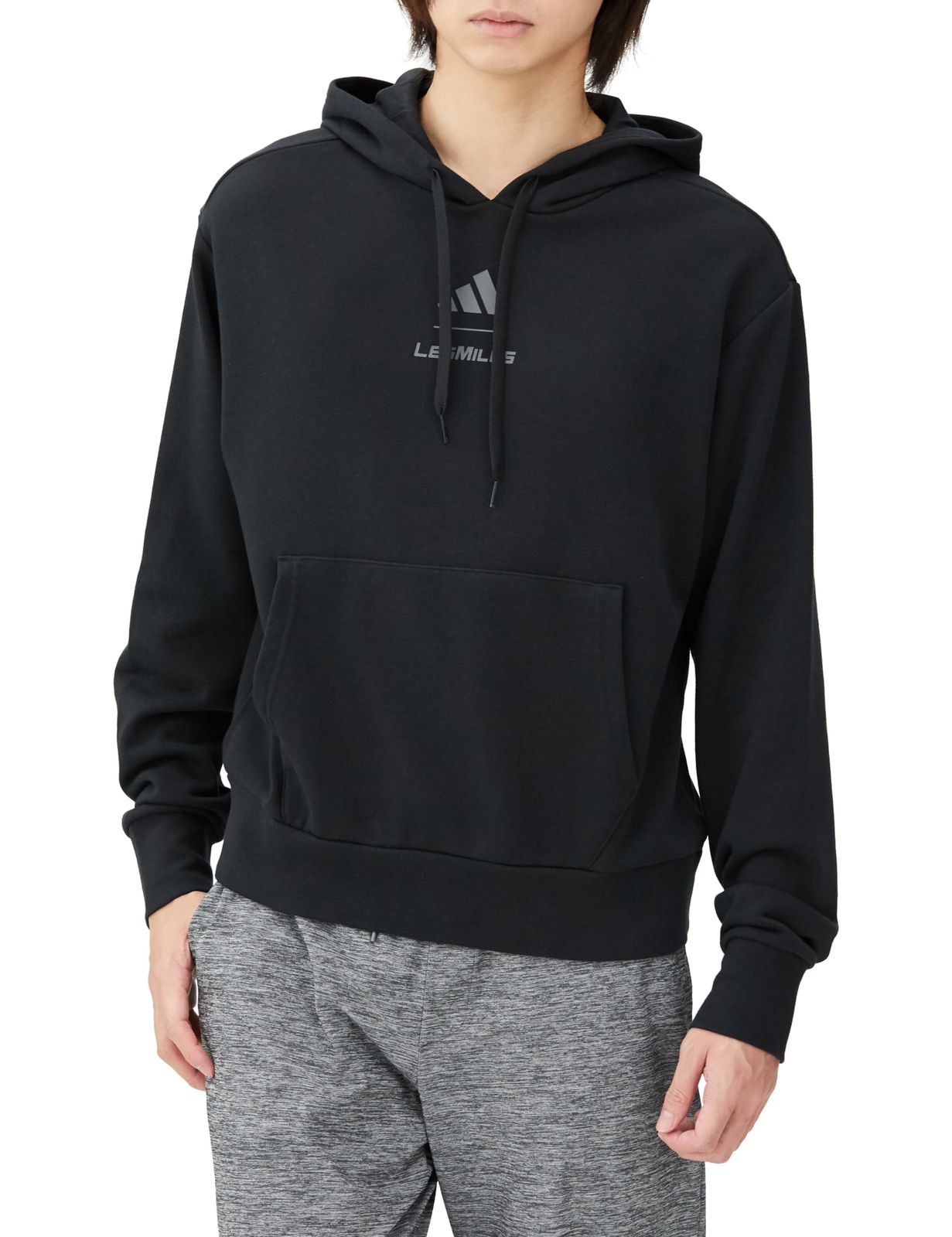 [アディダス] スウェット パーカー Les Mills グラフィックパーカー JRS34 メンズ ブラック(IX7981) J/L [ブラック(IX7981)] [L]