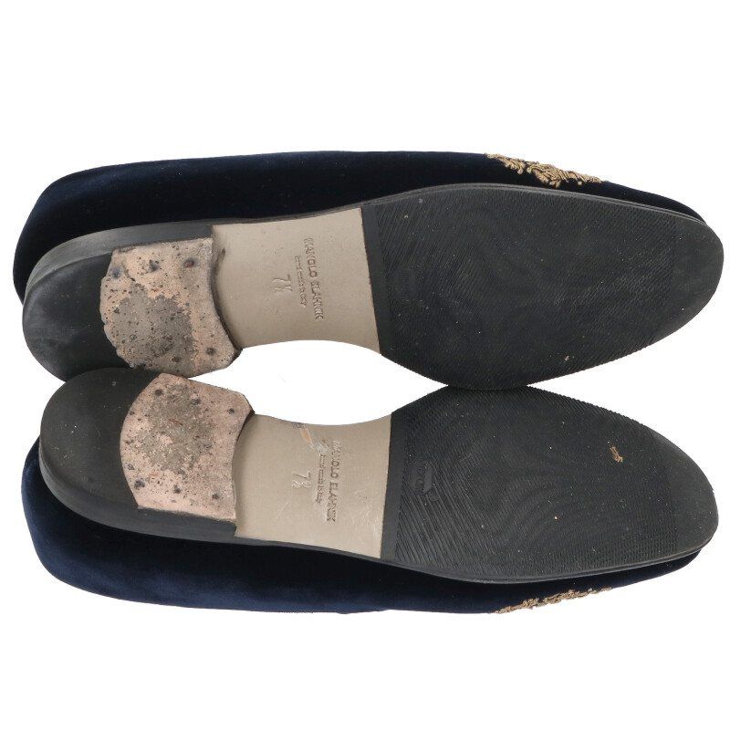 マノロブラニク 装飾刺繍ローファー メンズ 7.5 - メルカリ