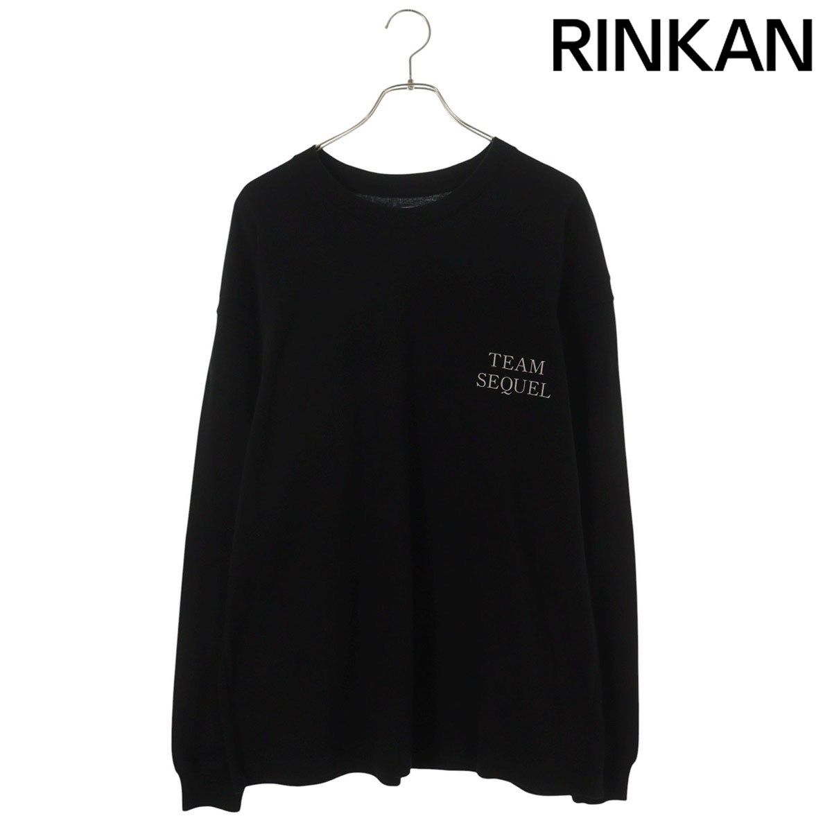 シークエル ロゴプリント長袖カットソー メンズ L