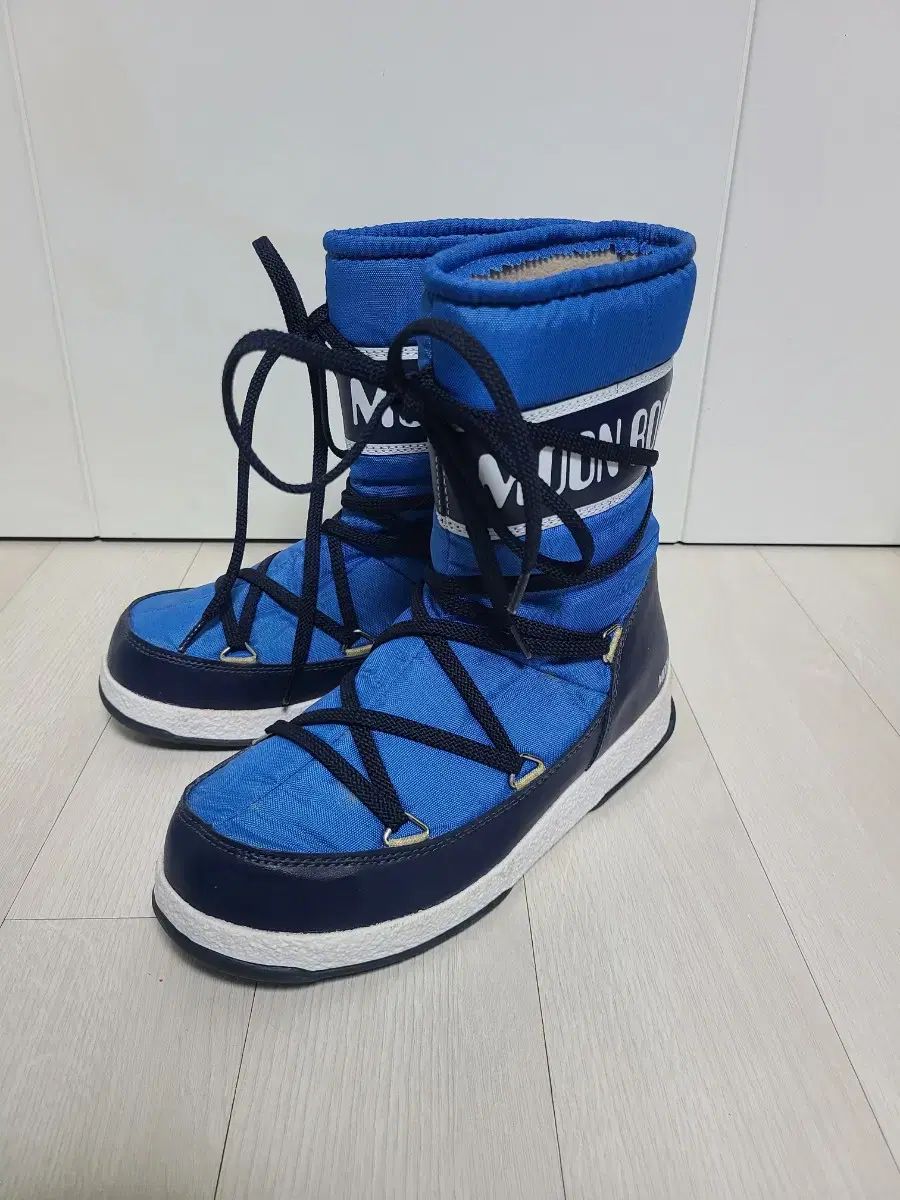 ムーンブーツ ブルー ダウン ブーツ 230