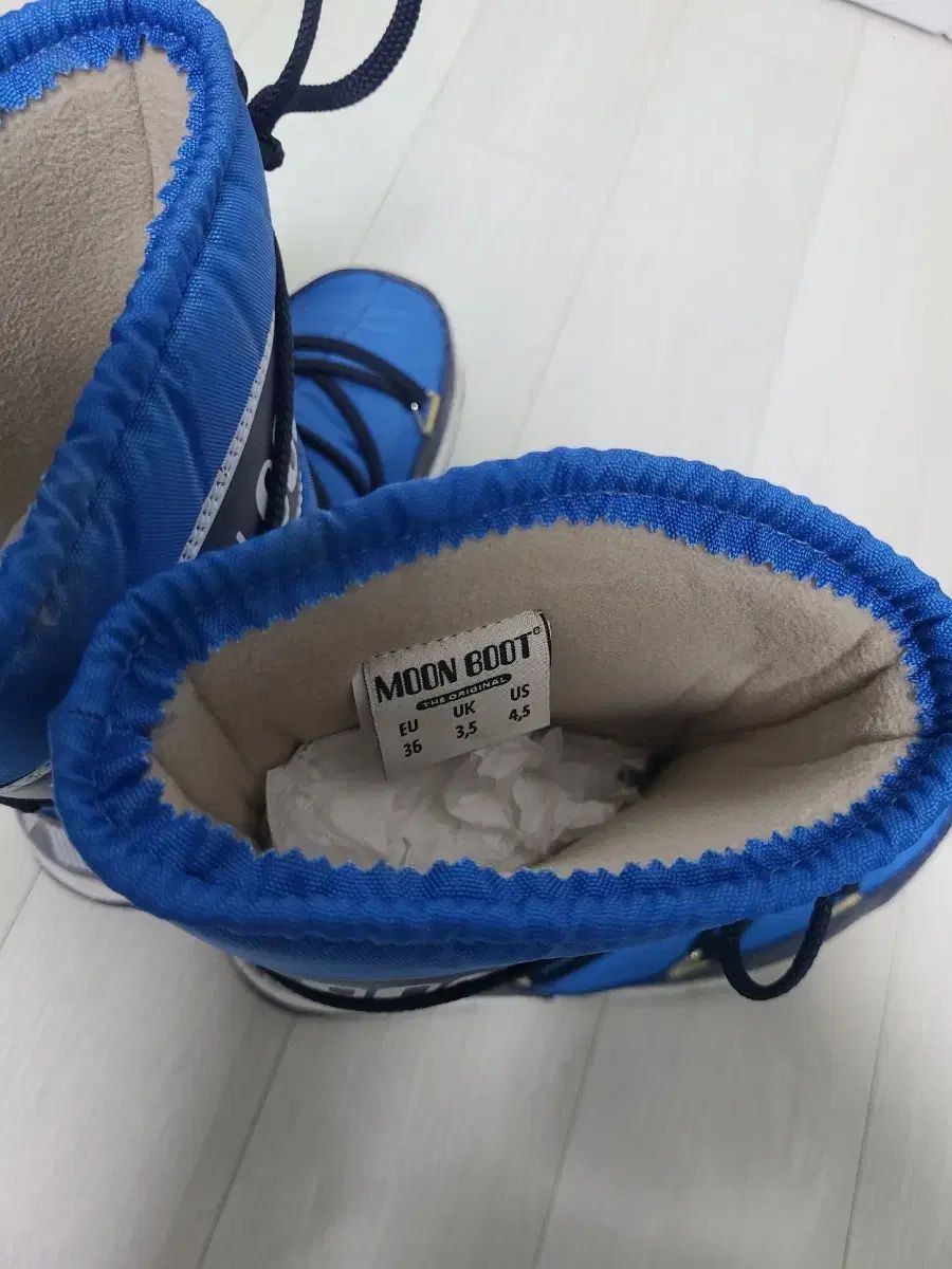  ムーンブーツ ブルー ダウン ブーツ 230 その他 キッズシューズ