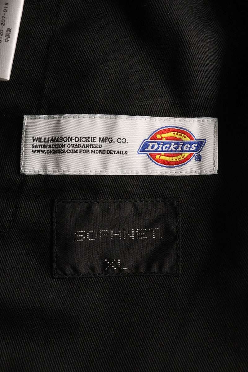 ディッキーズ ソフネット チノパン パンツ SOPH-232084 ブラック ソフネット×ディッキーズ、ワークシャツとチノパン仕立てのボトムスを