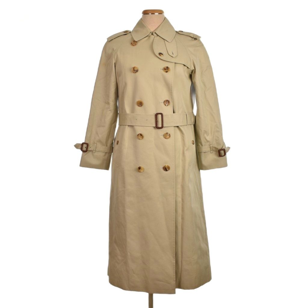 バーバリー ロンドン LONDON トレンチコート ロング ノバチェック ライナー 38 ベージュ