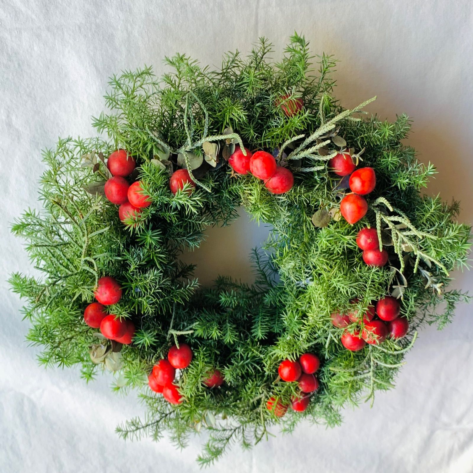 フレッシュ針葉樹 エバーグリーン ウィンターリース クリスマス