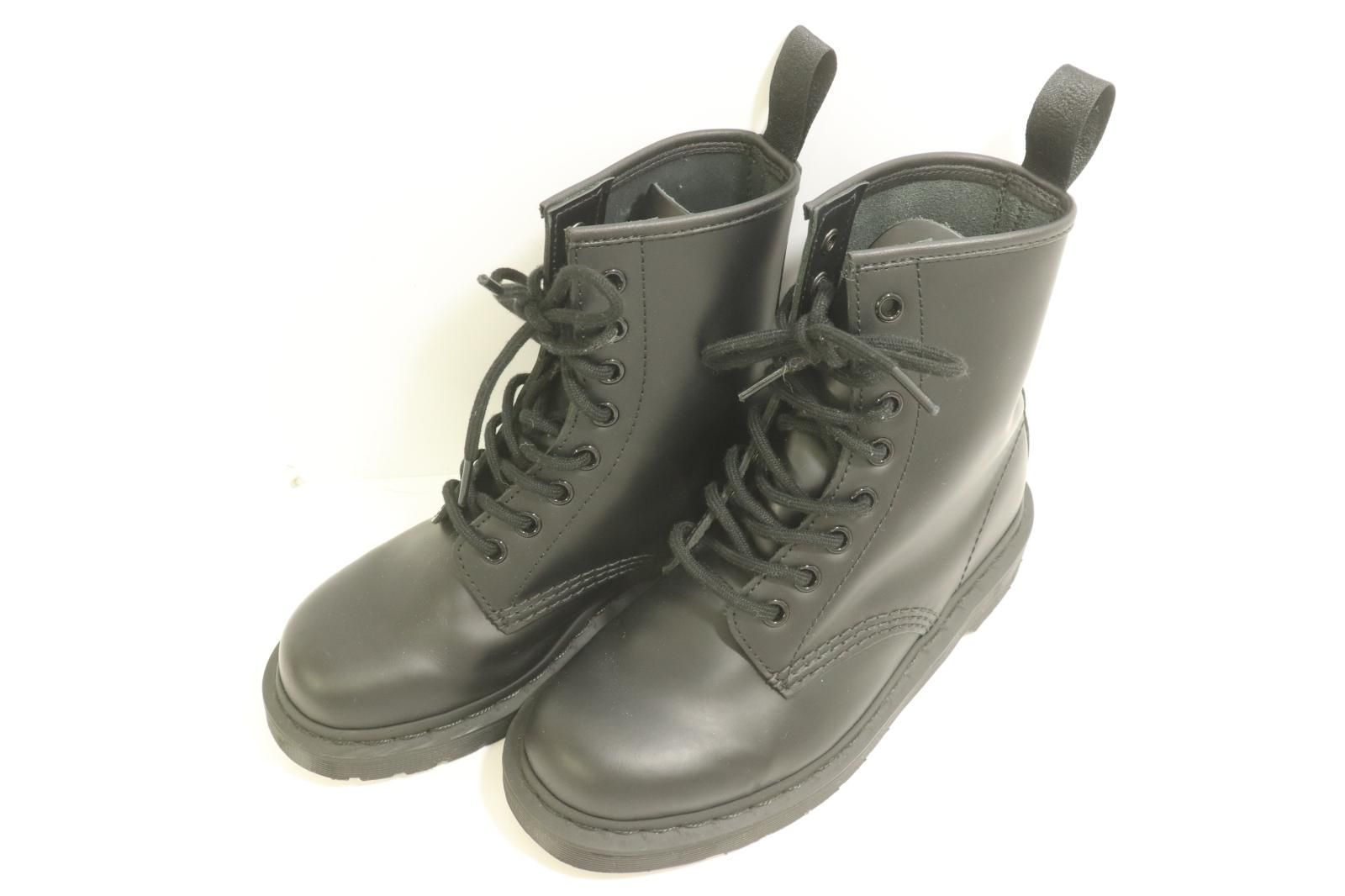 【】 DR.MARTENS レディースブーツ UK4 1460 MONO 8 ホールブーツ DR.MARTENS UK4 黒 ブラック 無地