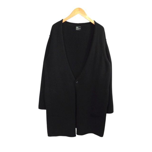 格安 グッズ 販売 YOHJI YAMAMOTO S'YTE WOOL LONG CARDIGAN BLACK