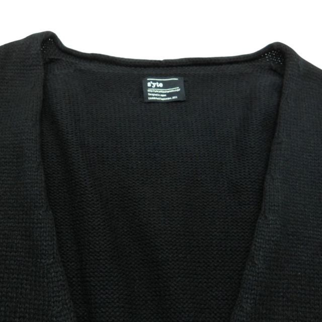 格安 グッズ 販売 YOHJI YAMAMOTO S'YTE WOOL LONG CARDIGAN BLACK