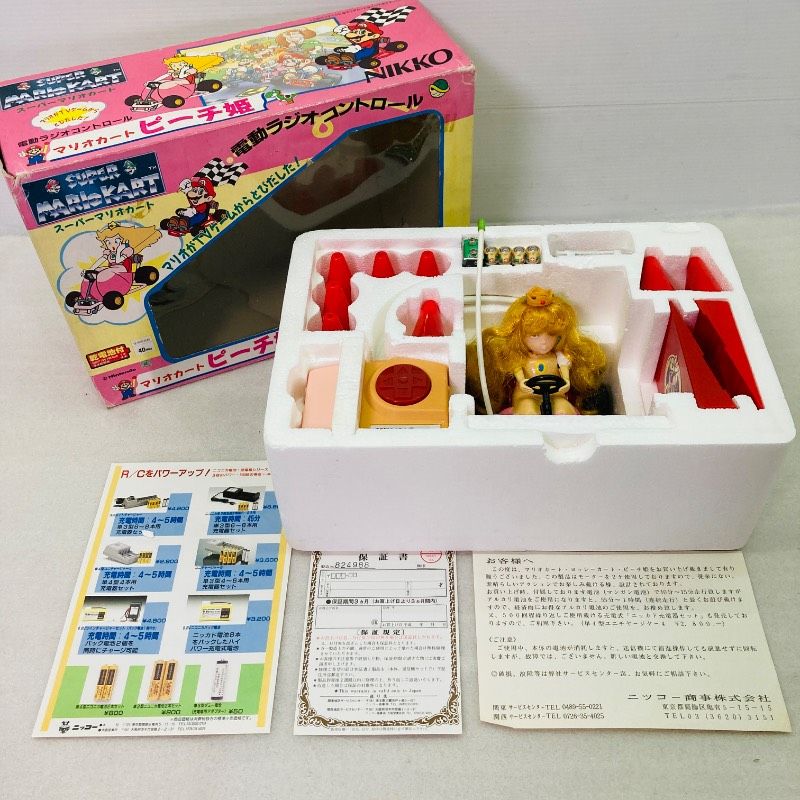 未使用品】NIKKO スーパーマリオカート ピーチ姫 電動ラジオ