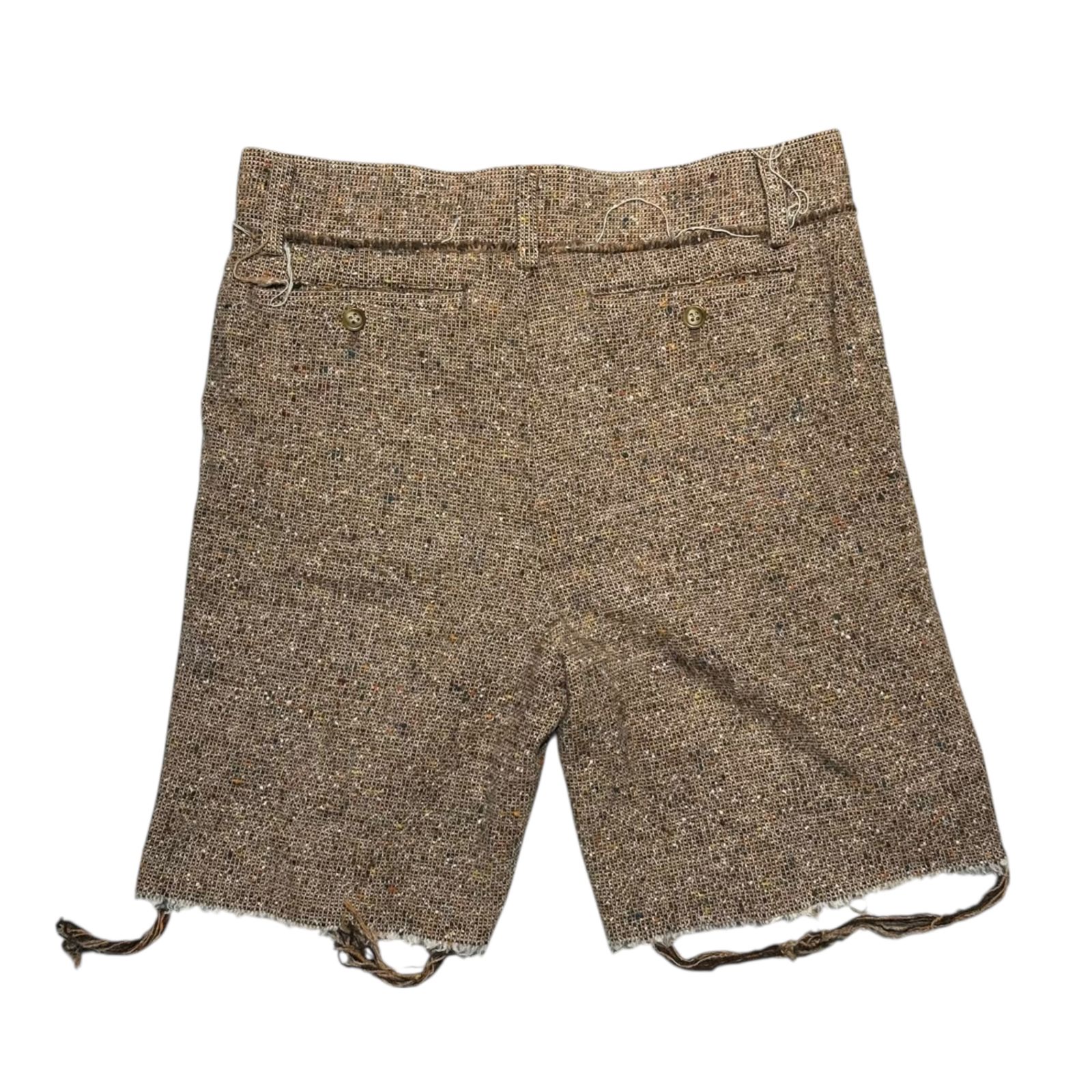 ジュンヤワタナベ マン ピンク 04AW ツイード縮絨加工ショートパンツ JUNYA WATANABE MAN PINK(ジュンヤワタナベマンピンク) 04AW