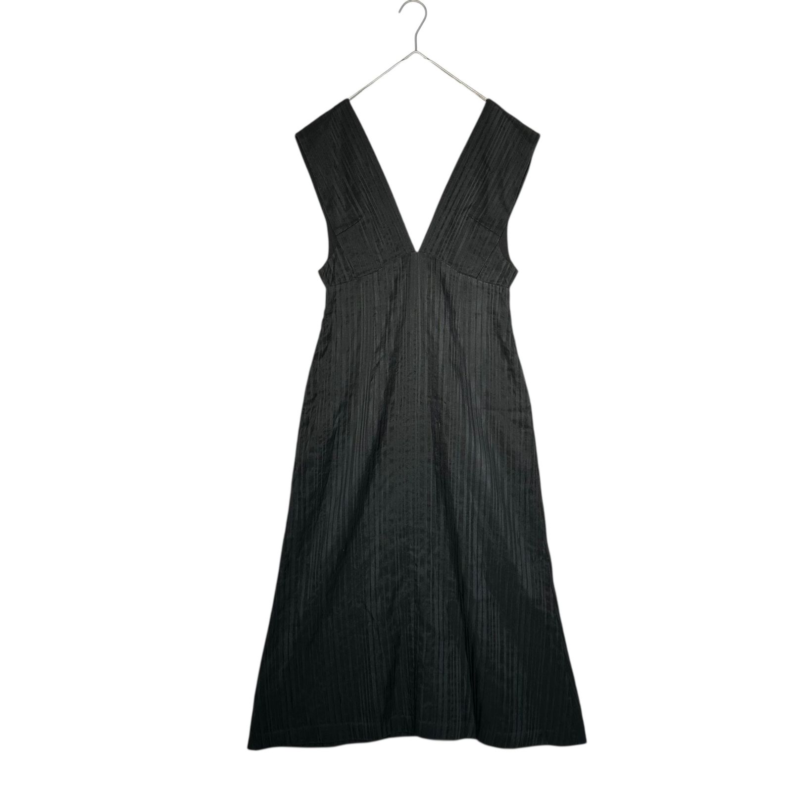 mame kurogouchi(マメクロゴウチ) Ribbon Stripe V Neck Dress 