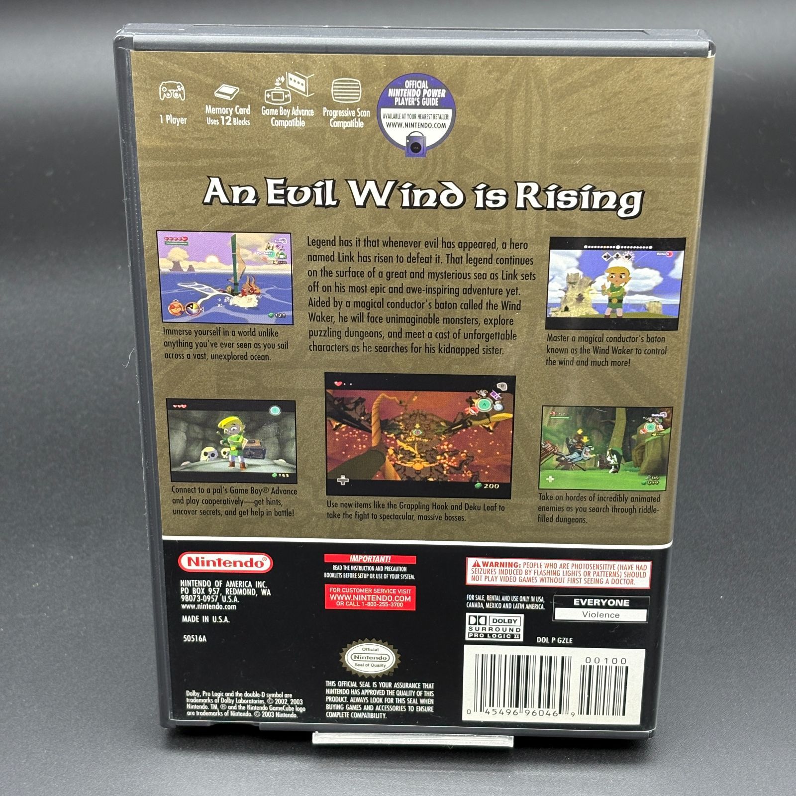 北米版 ゼルダの伝説 風のタクト THE LEGEND OF ZELDA wind waker ゲームキューブ GC 任天堂 動作未