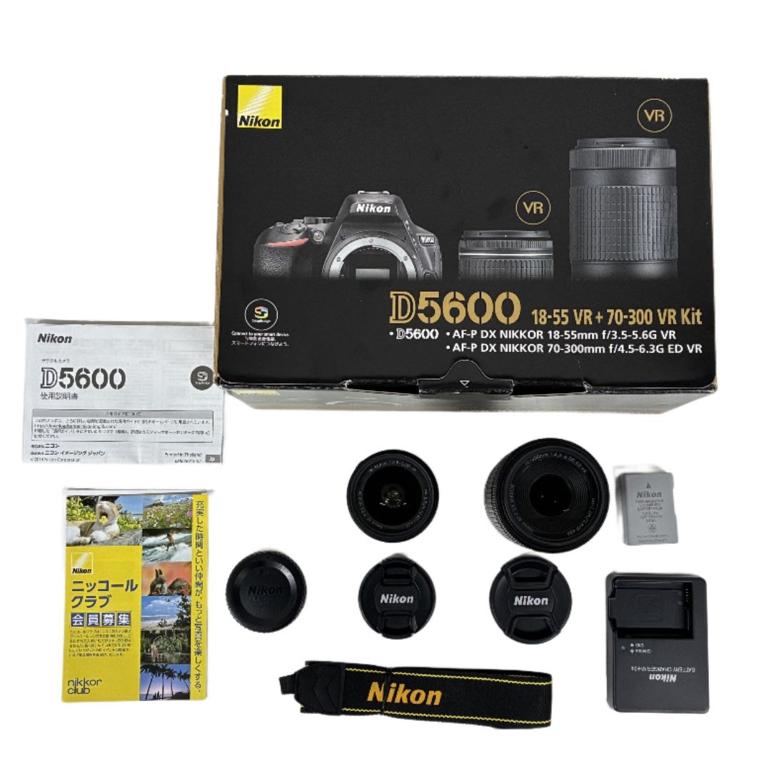 Nikon D5600 18-55mm 70-300mm 一眼レフ カメラ ダブルレンズキット