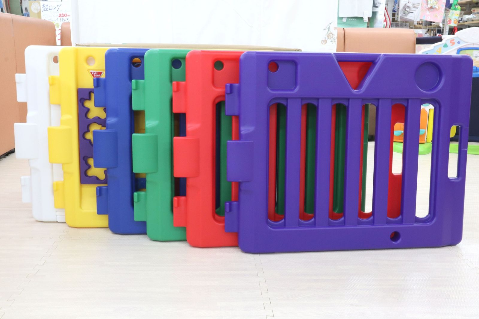 日本育児 Kids Land キッズランド ベーシック ベビーサークル 6枚 