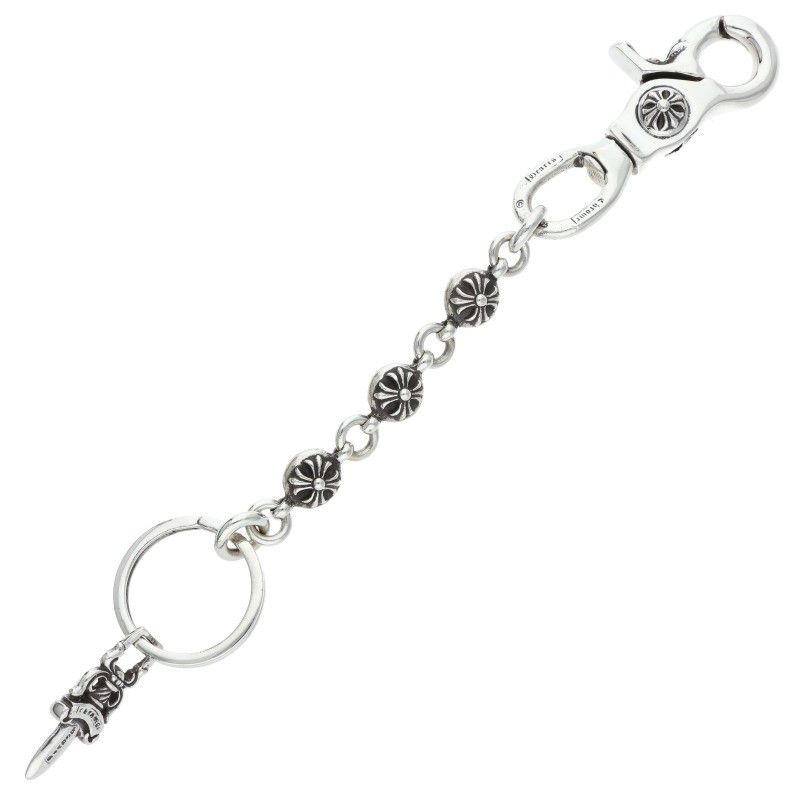 クロムハーツ CLIP NO2 BALL 3D/#2クロスボール シルバーキーチェーン