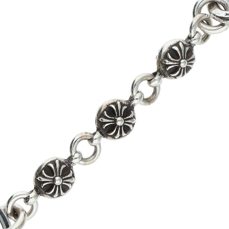 クロムハーツ CLIP NO2 BALL 3D/#2クロスボール シルバーキーチェーン