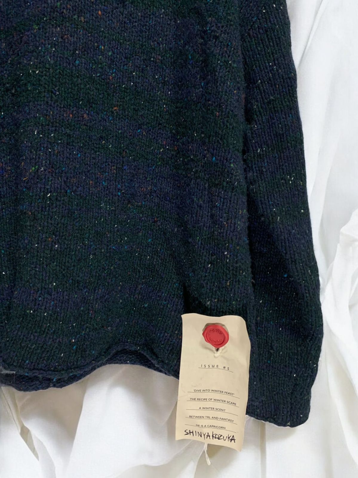 Shinya Kozuka OH JAY SAN High Neck Knit 関連イメージワード ボックスシルエット サムホール ニット ドメブラ ウール 変形 アルチザン マルジェラ レイヤード Hedmayner Marina yee