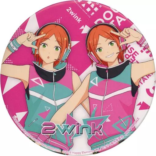中古】バッジ・ピンズ 2wink 76mm丸型缶バッジ 「Blu-ray/DVD あんさん