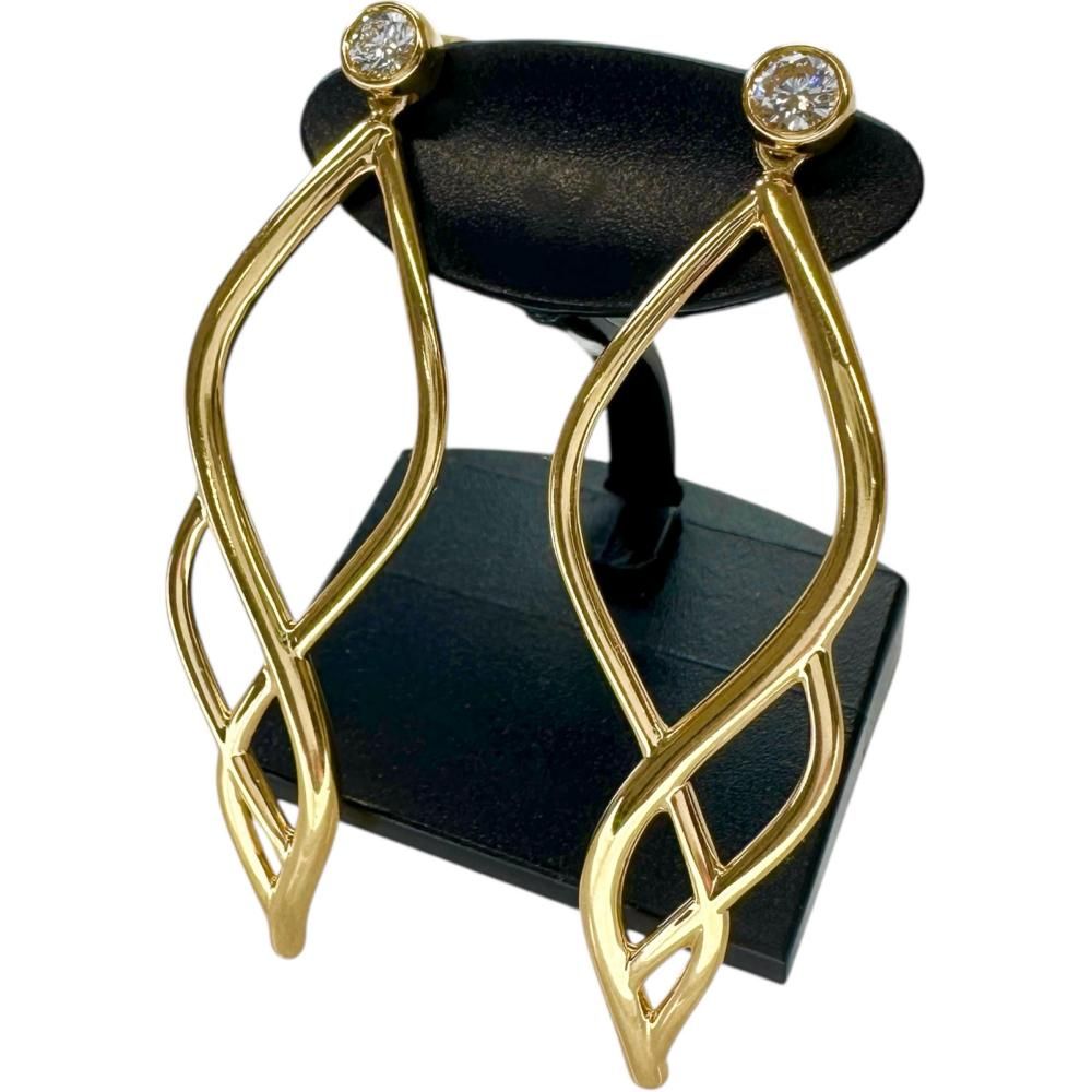 ダイヤモンド 0 08 2 ct ピアス K 18ゴールド 18金 9 1 g レディース NN