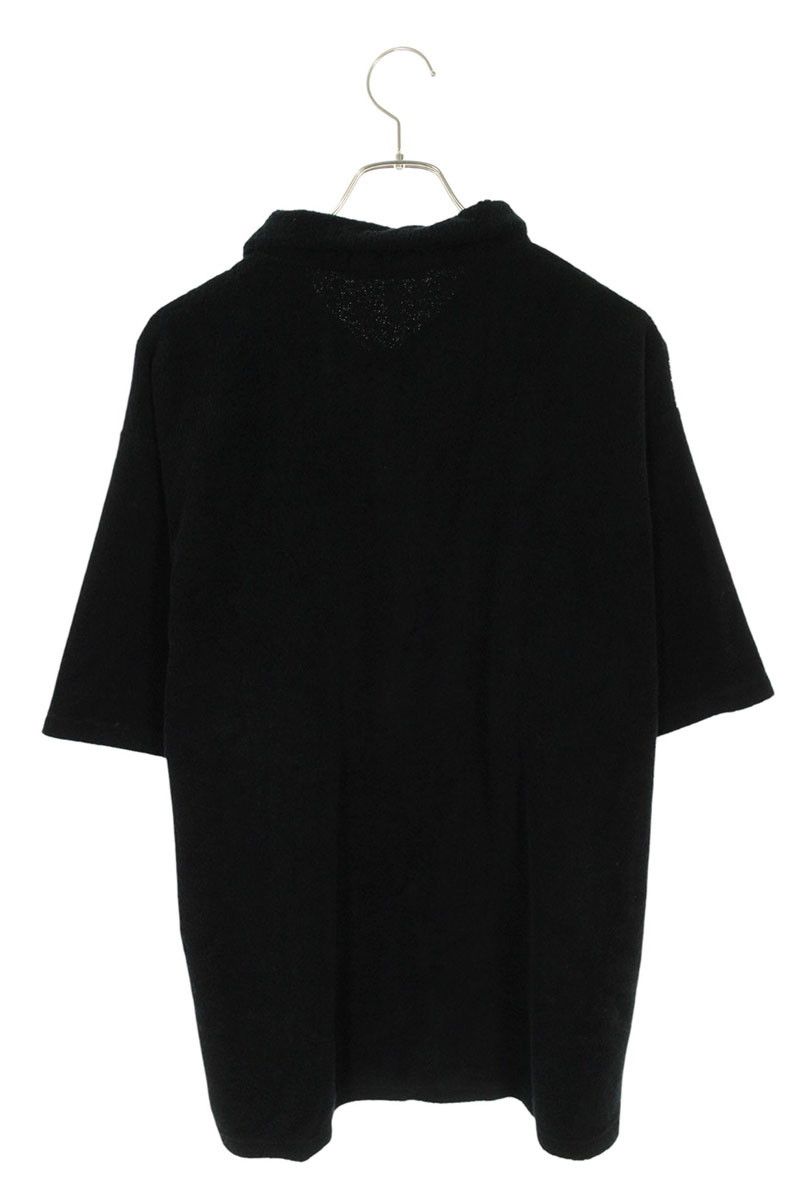 ゴッドセレクショントリプルエックス ロゴ刺繍パイル地半袖ポロシャツ