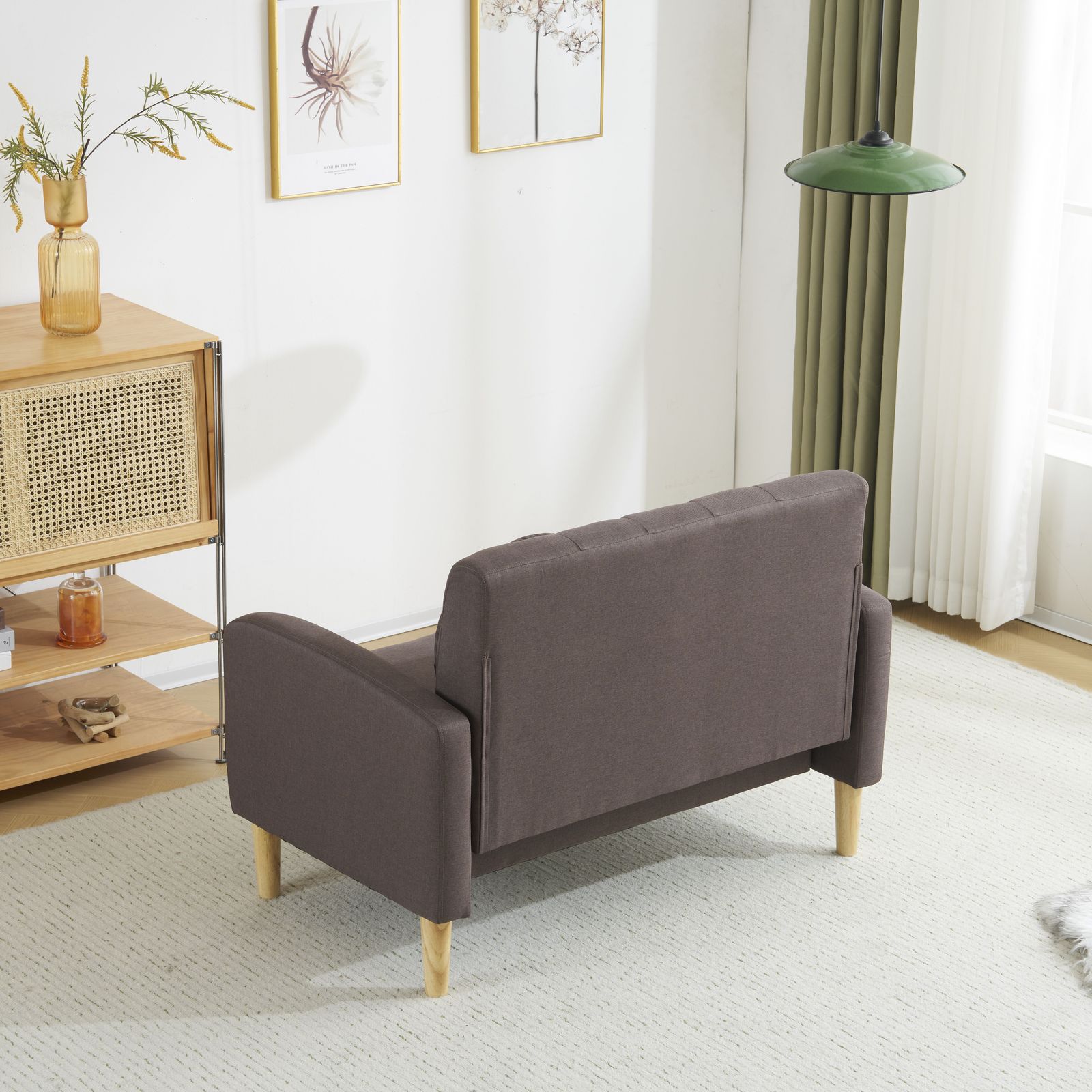 クッション2個付き ローソファ