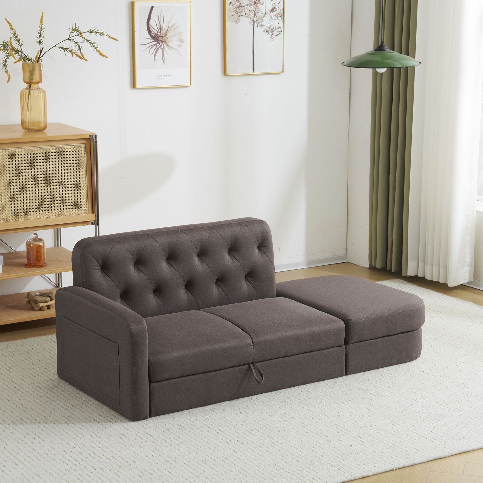 左右に使える片肘