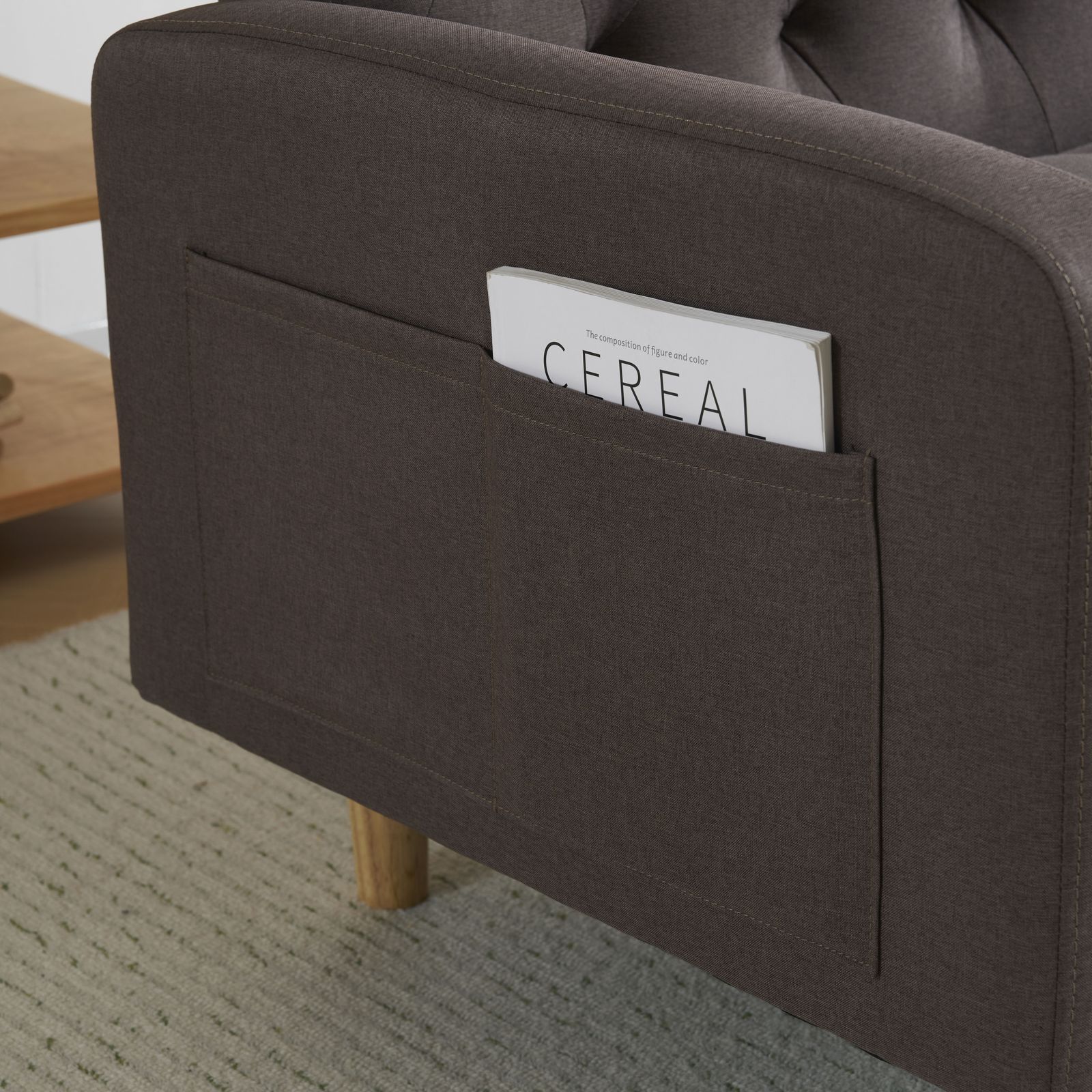 カウチソファ 収納機能